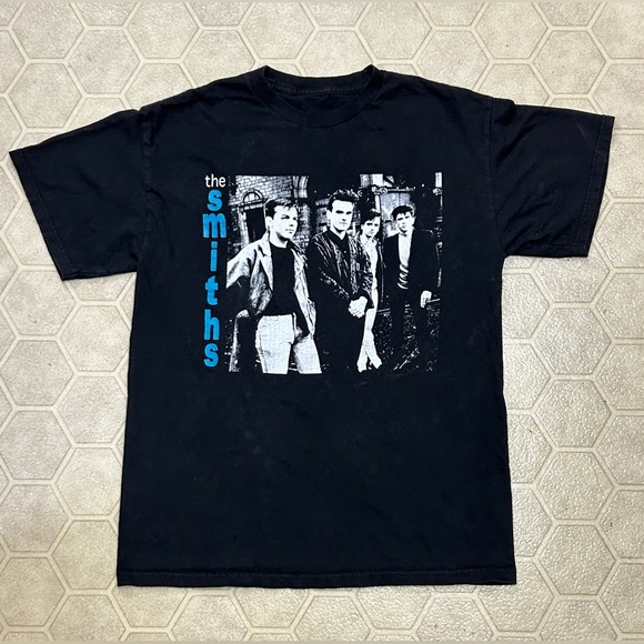 Vintage Unisex Black THE SMITHS Morrissey Band Post Punk Indie Rock T Shirt - Picture 1 of 10